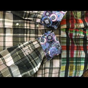 Mens Robert Graham Designer Shirt Sz XL